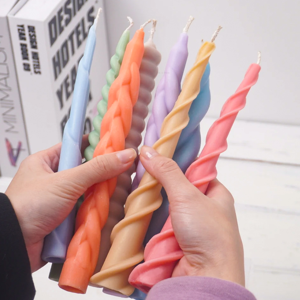 Soap Making Items - 기하학 양초 실리콘 몰드 DIY 긴