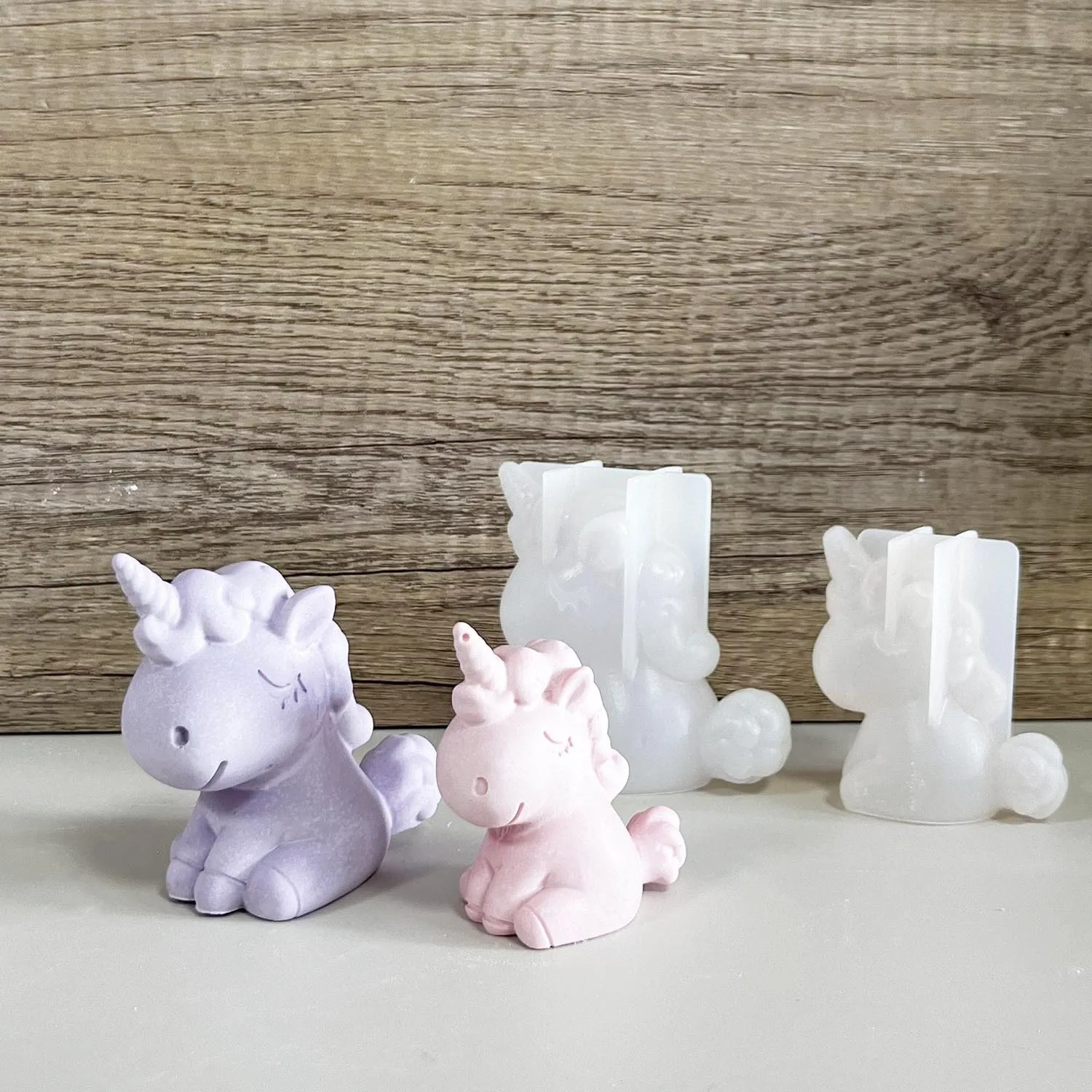 Soap Making Store - 3D 기하학 실리콘 유니콘 고양이 사슴