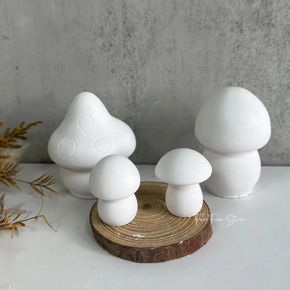 Soap Making Items - 3D 버섯 양초 실리콘 금형 크리스탈