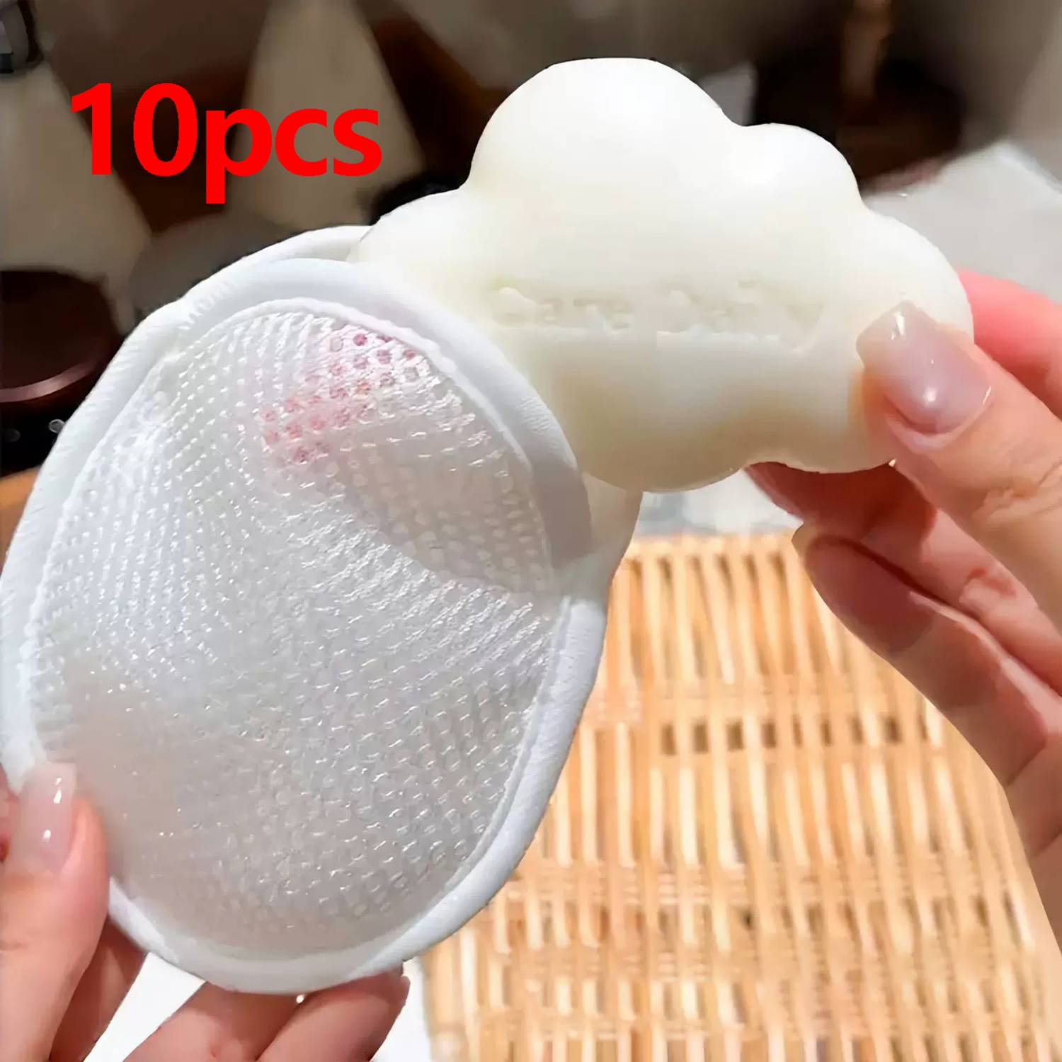 Soap Making Lab - 10개입 부드러운 새 거품 비누망망, 각질