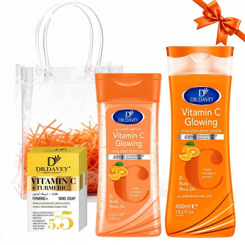 Castor Oil Soap - DR.DAVEY VITAMIN C 피부 관리3세트 Body