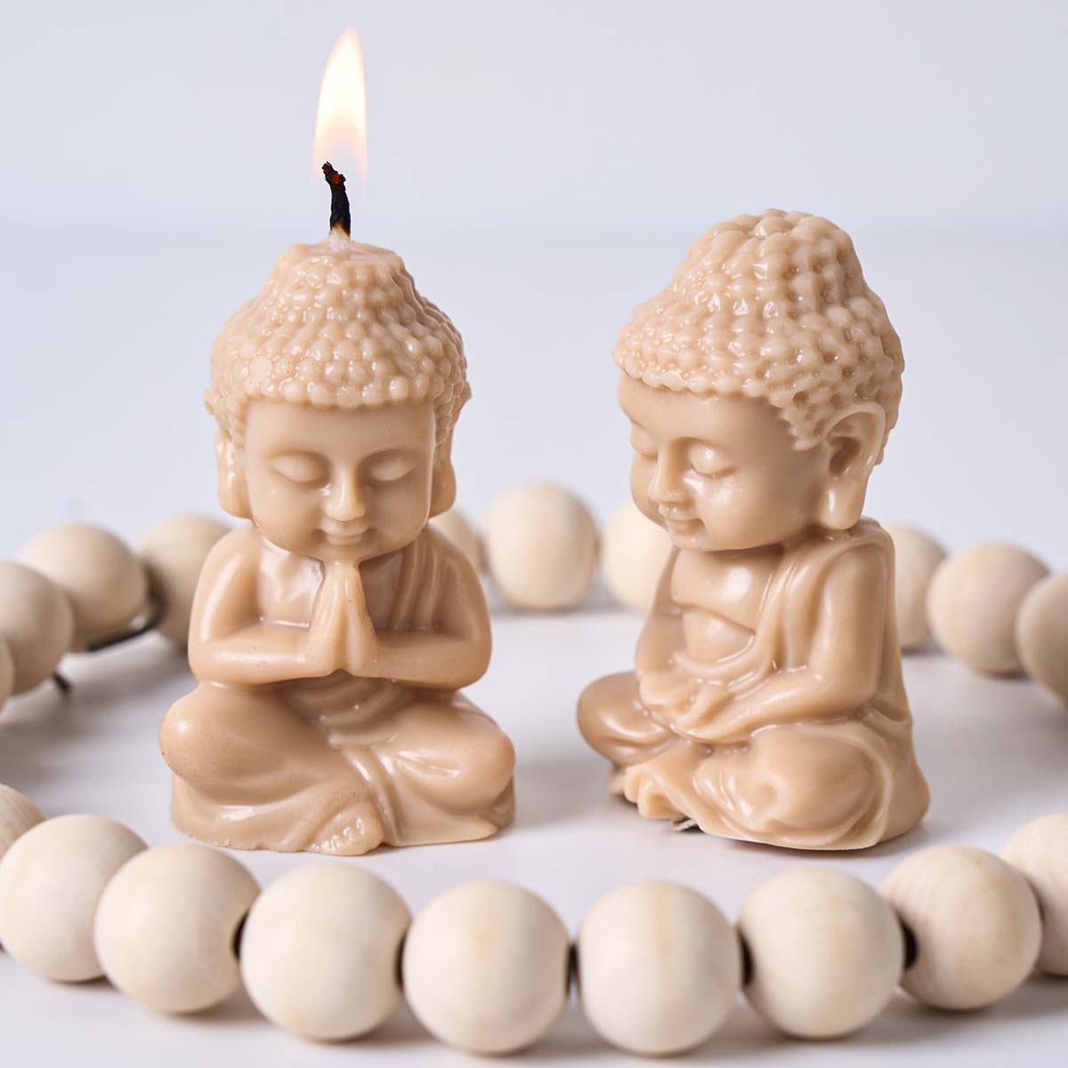 Soap Making Items - 작은 불상 실리콘 캔들 몰드 DIY
