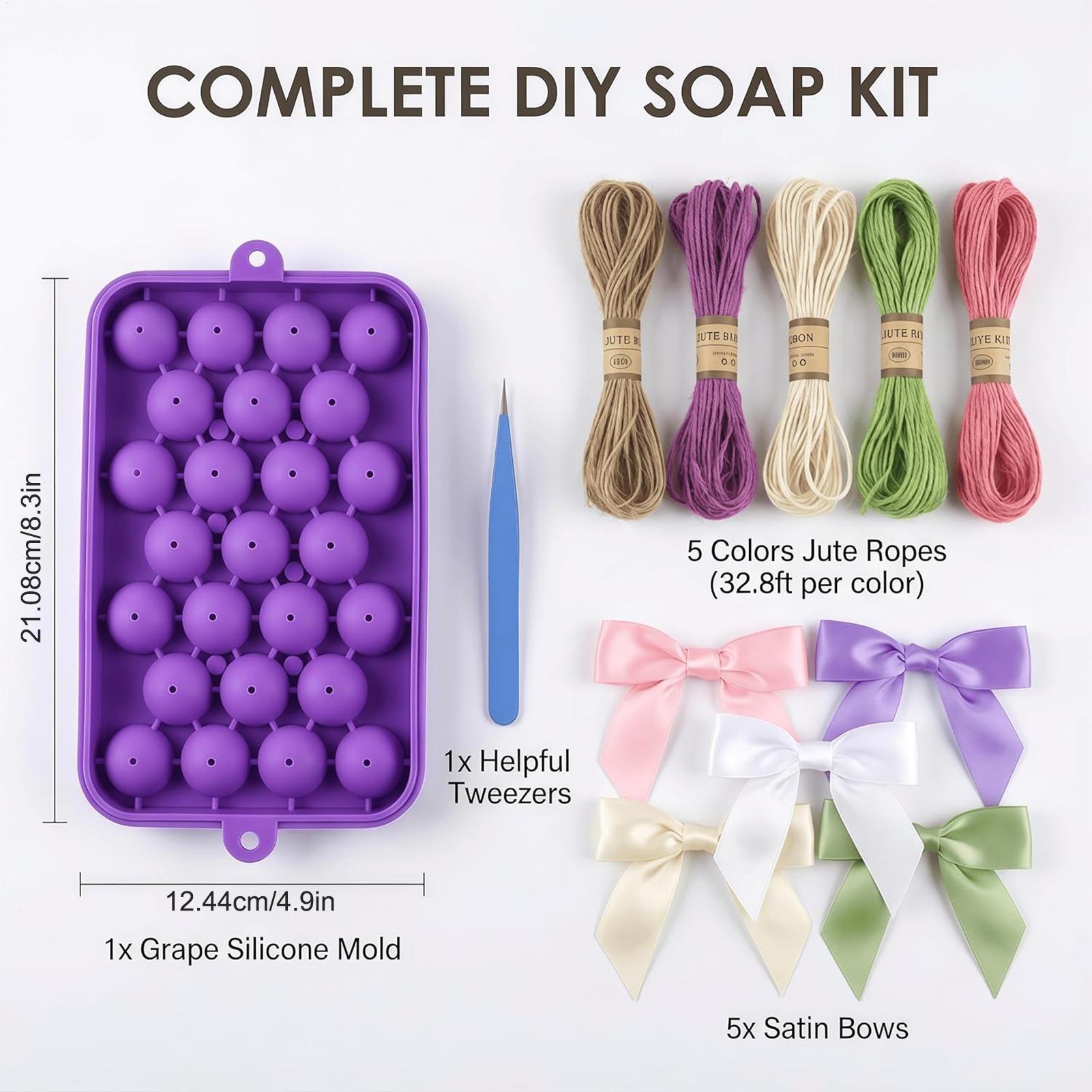 DIY 비누 만들기 키트 포도 비누 몰드, 쉽게 분리되 - Soap Making In Home 리뷰 및 가격