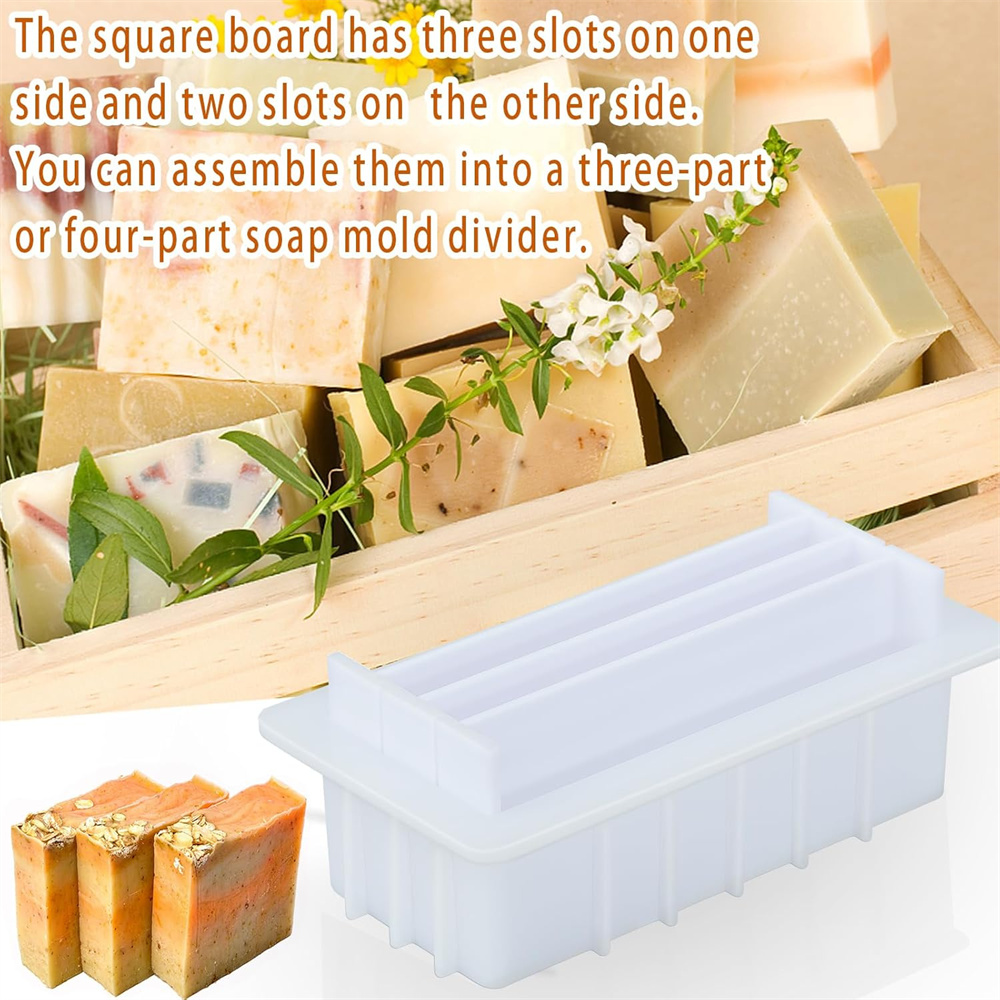 42온스 실리콘 비누 몰드 (5개 아크릴 칸막이 포함) - Soap Making Books 리뷰 및 가격