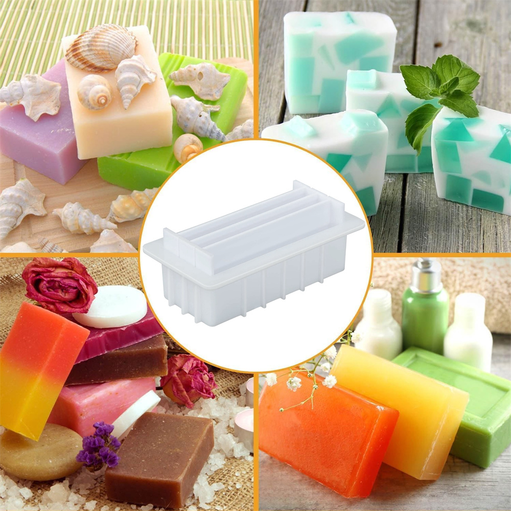 42온스 실리콘 비누 몰드 (5개 아크릴 칸막이 포함) - Soap Making Books 리뷰 및 가격