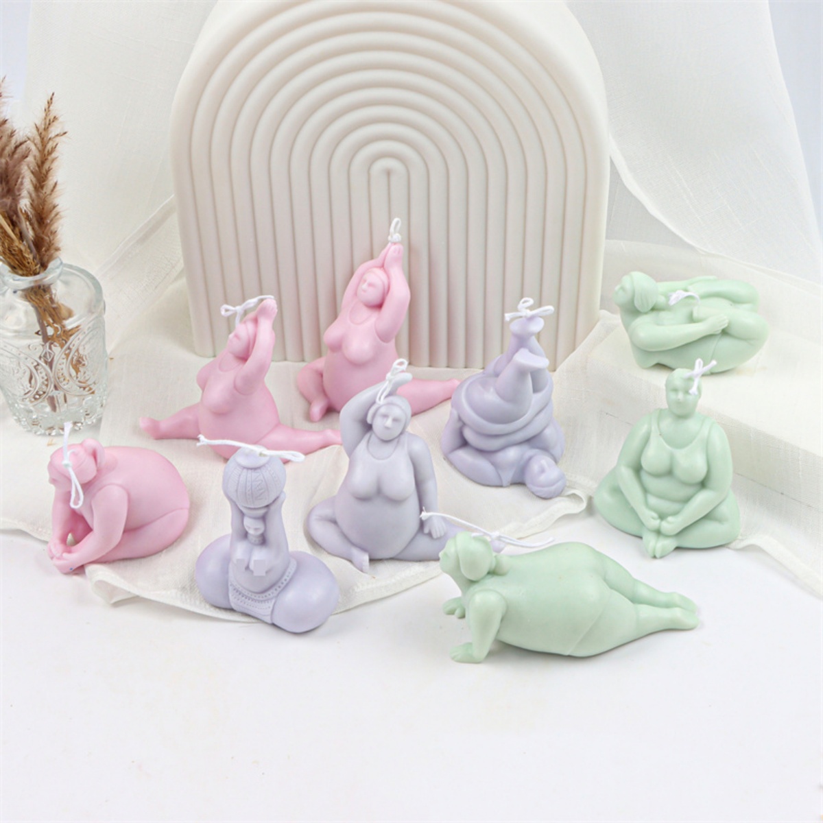 3D 레이디 바디 캔들 금형 요가 포즈 비누 향기로운  - Soap Making In Home 리뷰 및 가격