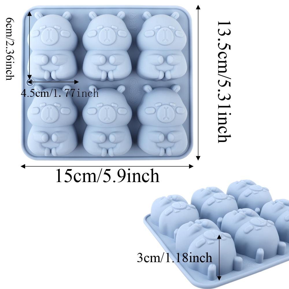 귀여운 카피바라 모양의 실리콘 케이크 몰드, 초콜릿,  - Soap Making Store 리뷰 및 가격