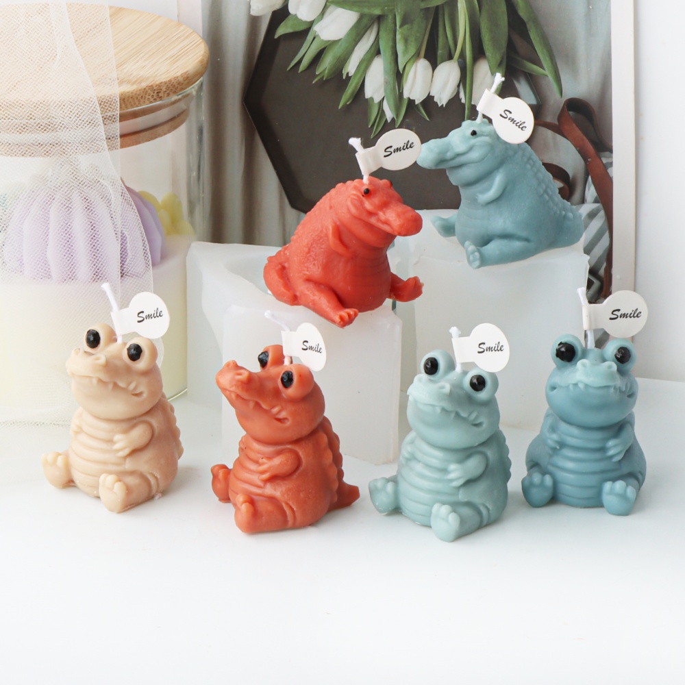 3D 귀여운 악어 양초 실리콘 몰드 사랑스러운 웃는 악 - Soap Making In Home 리뷰 및 가격