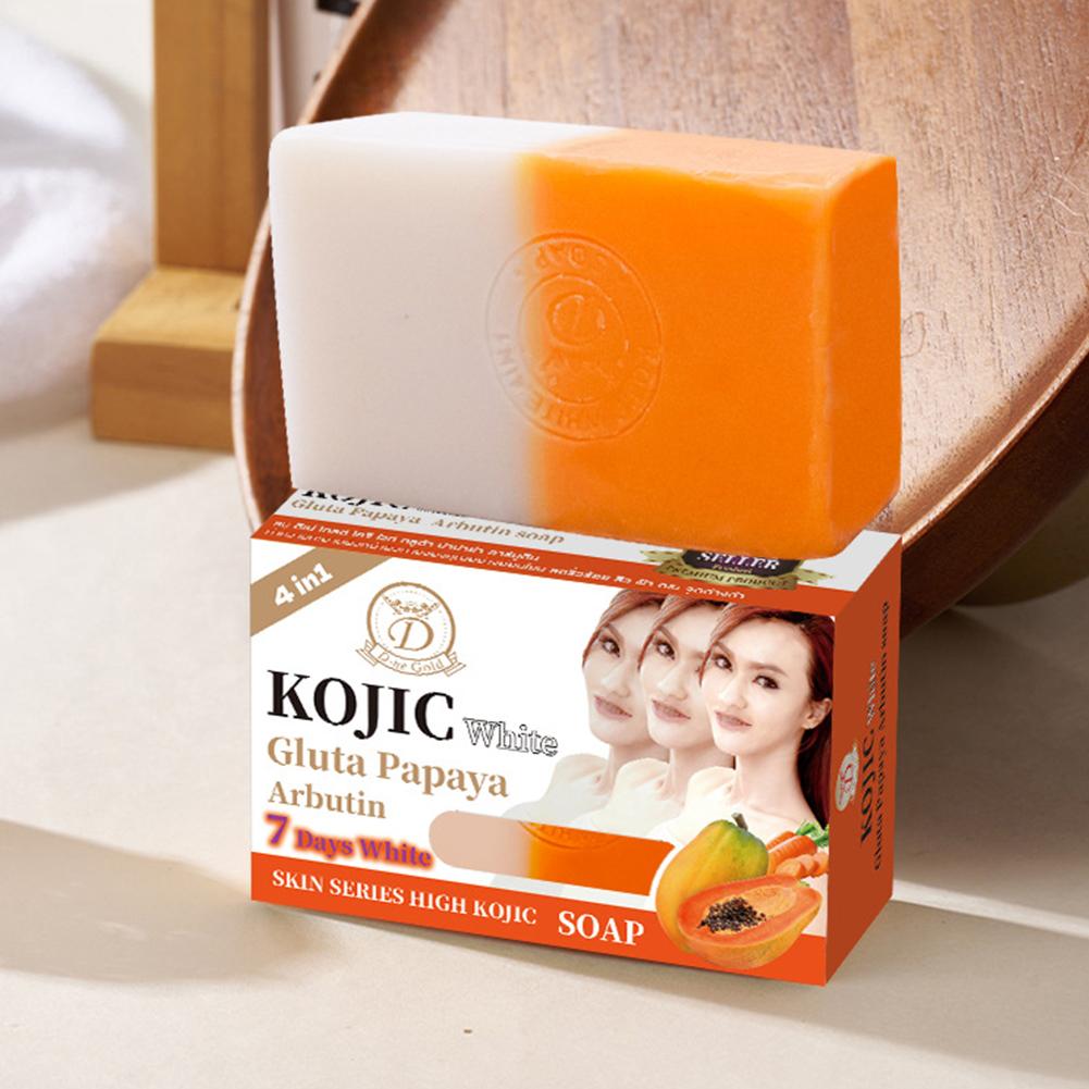 160g 파파야 코직산 에센셜 오일 비누, 비타민 C  - Castor Oil Soap 리뷰 및 가격