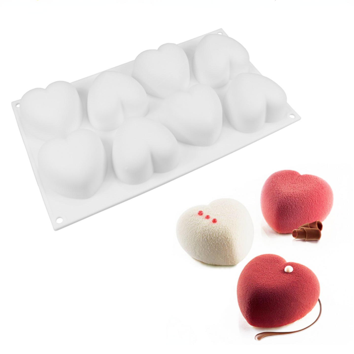 사랑 심장 실리콘 비누 금형 수제 양초 만들기 키트 D - Soap Making Items 리뷰 및 가격