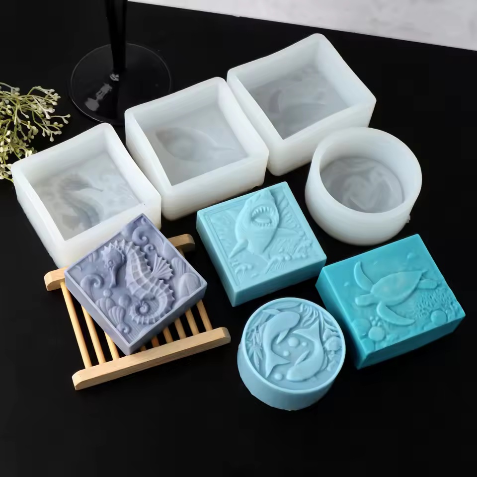 3D 해마 실리콘 비누 몰드 DIY 바다거북 상어 동물 - Soap Making In Home 리뷰 및 가격