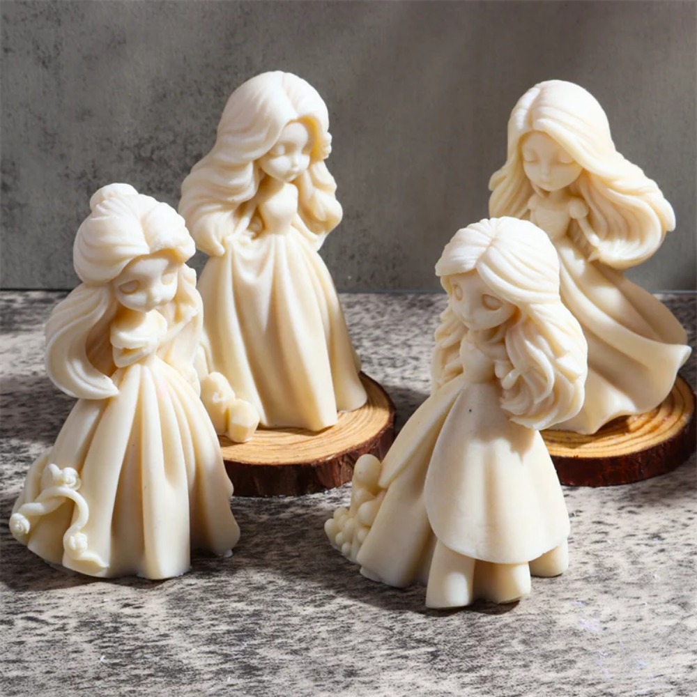 멀티 스타일 달콤한 공주 실리콘 양초 금형 소녀 동상  - Soap Making Items 리뷰 및 가격