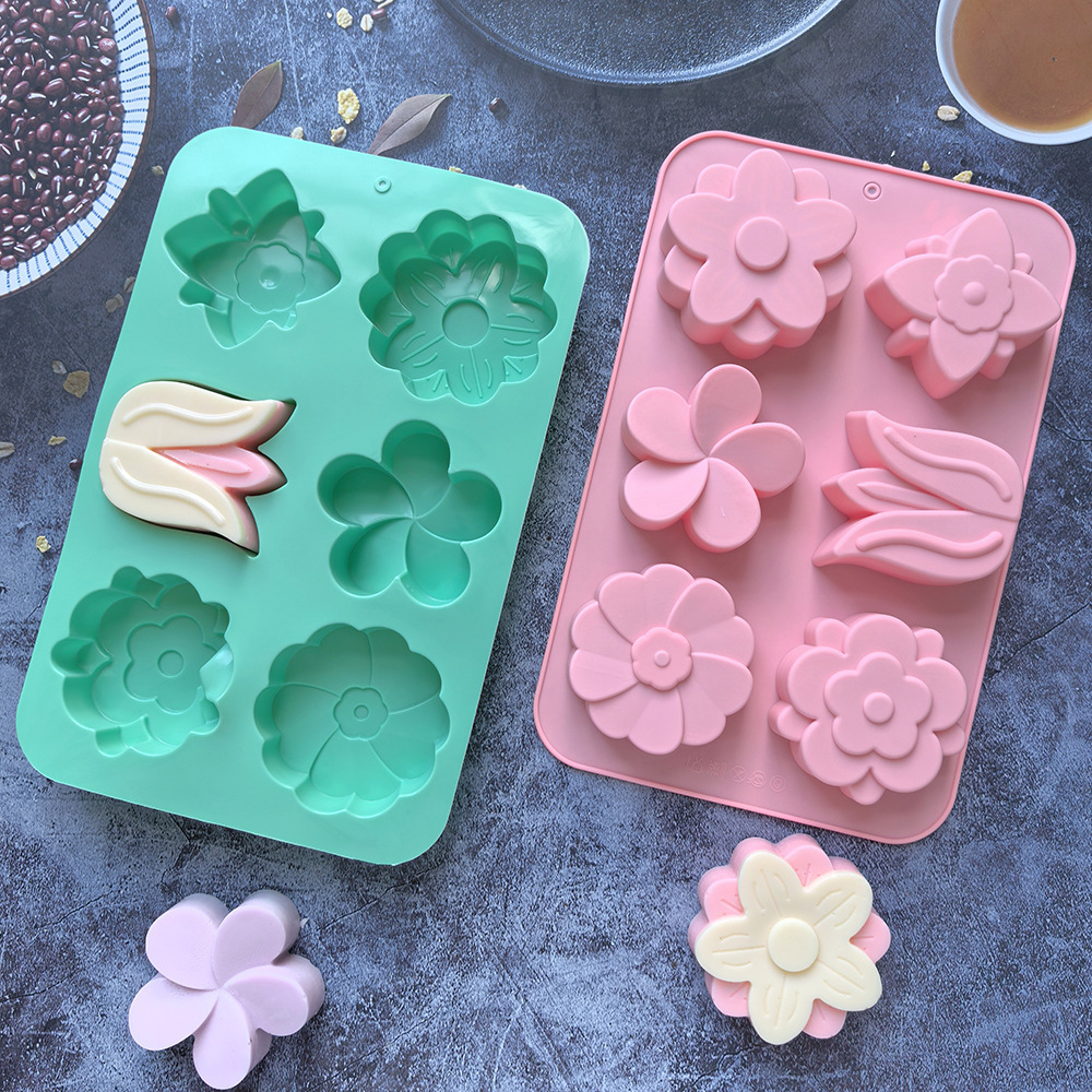 다양한 꽃 모양 실리콘 몰드, 비누 및 양초 제작, 케 - Soap Making Store 리뷰 및 가격
