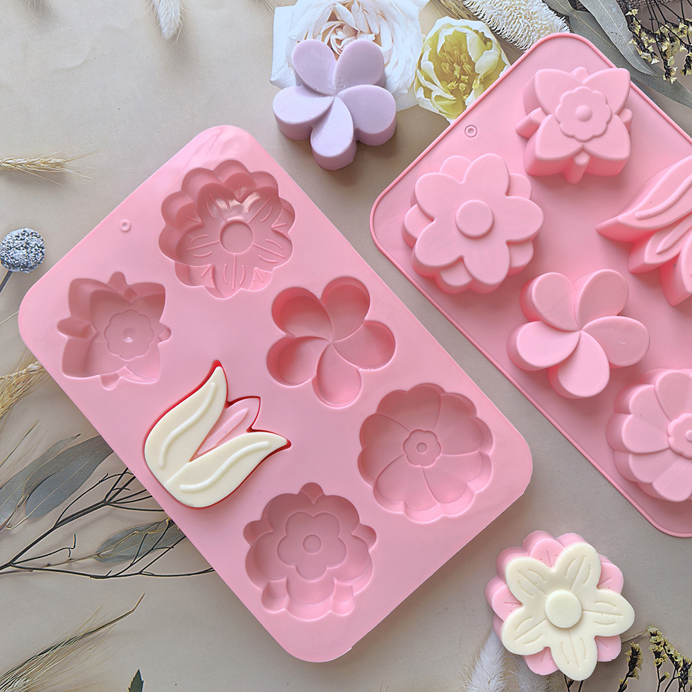 다양한 꽃 모양 실리콘 몰드, 비누 및 양초 제작, 케 - Soap Making Store 리뷰 및 가격