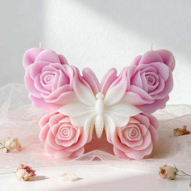 DIY 장미 나비 모양 실리콘 몰드 수제 아로마 캔들  - Soap Making Store 리뷰 및 가격