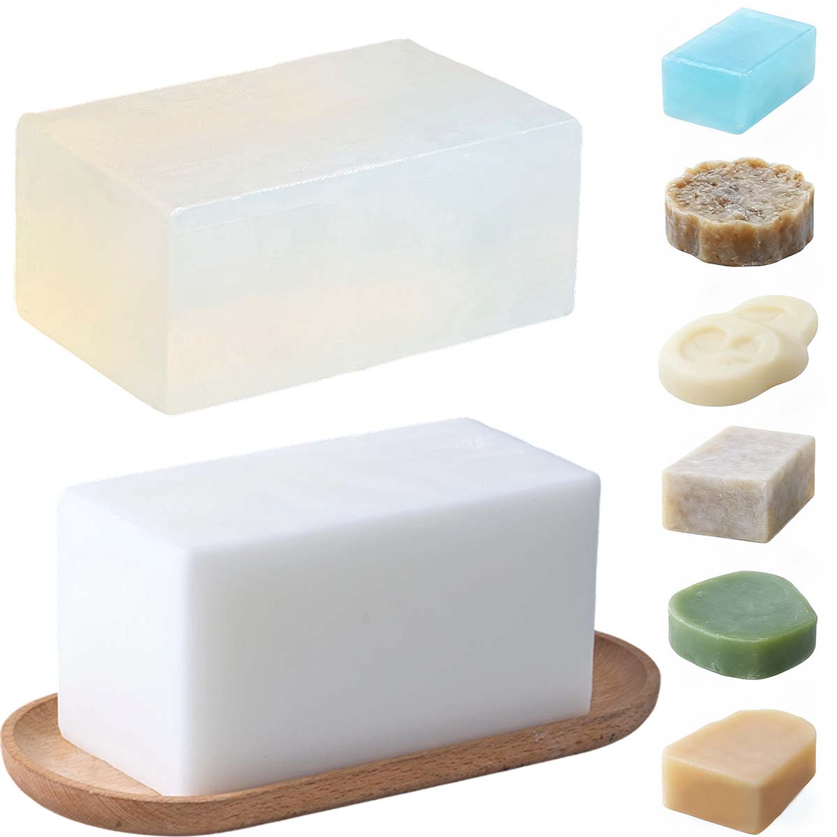 1000G 박스 투명 백색 글리세린 비누 베이스 아로마 - Soap Making Books 리뷰 및 가격