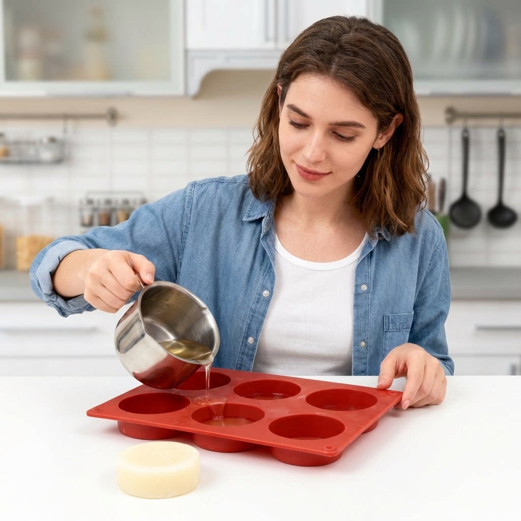 둥근 실리콘 비누 몰드 DIY 수제 비누 만들기 도구  - Soap Making Items 리뷰 및 가격